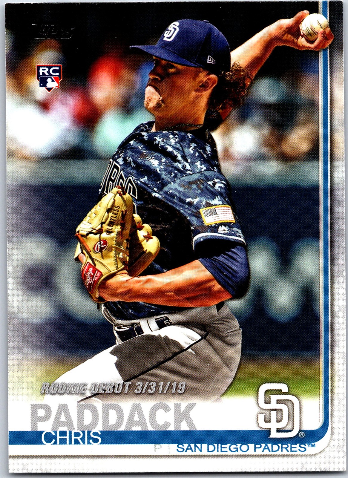2019 Topps Update #US207 Chris Paddack