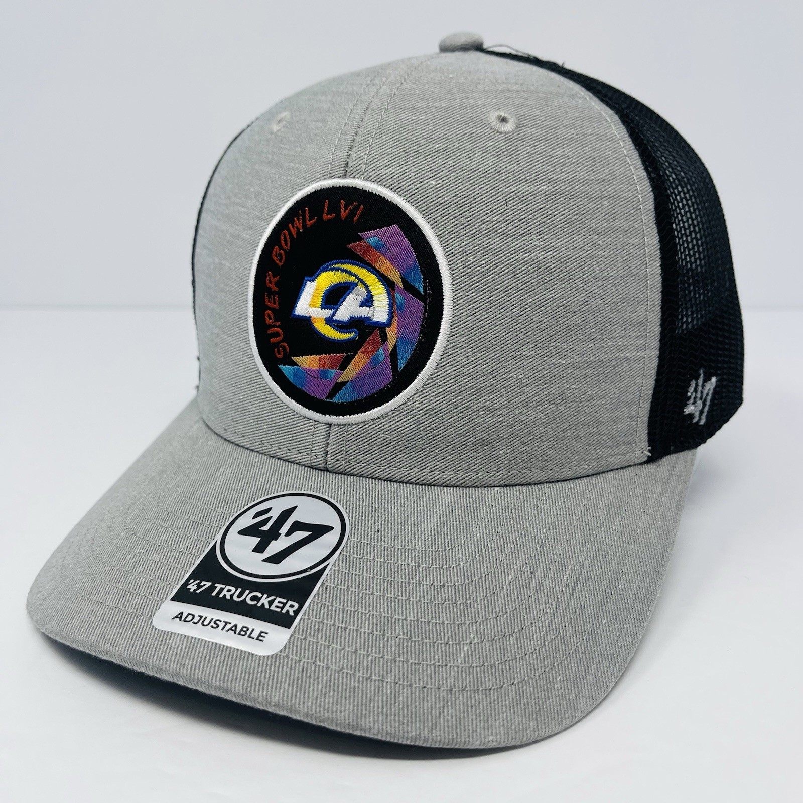 ‘47 Brand NFL Los Angeles Rams Mens Trucker Hat Cap Strapback Adjustable SB NEW