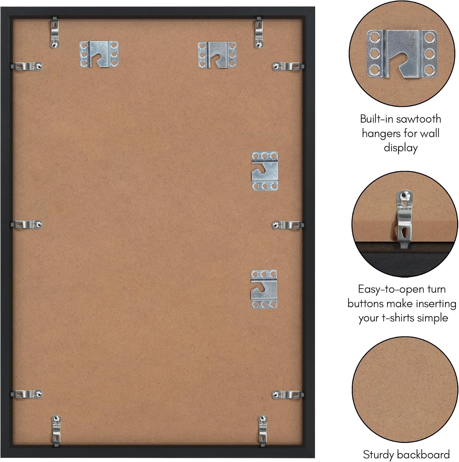 Jersey Frame Display Case for Wall ,Large Lockable T-Shirt Shadow Box with Clear