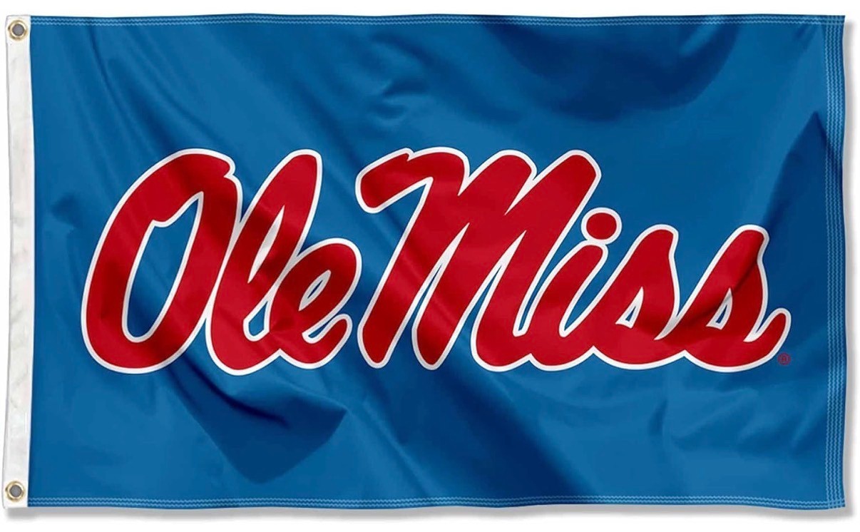 Ole Miss Rebels Mississippi 3×5 FT FLAG/Banner Basketball Football FREE Ship