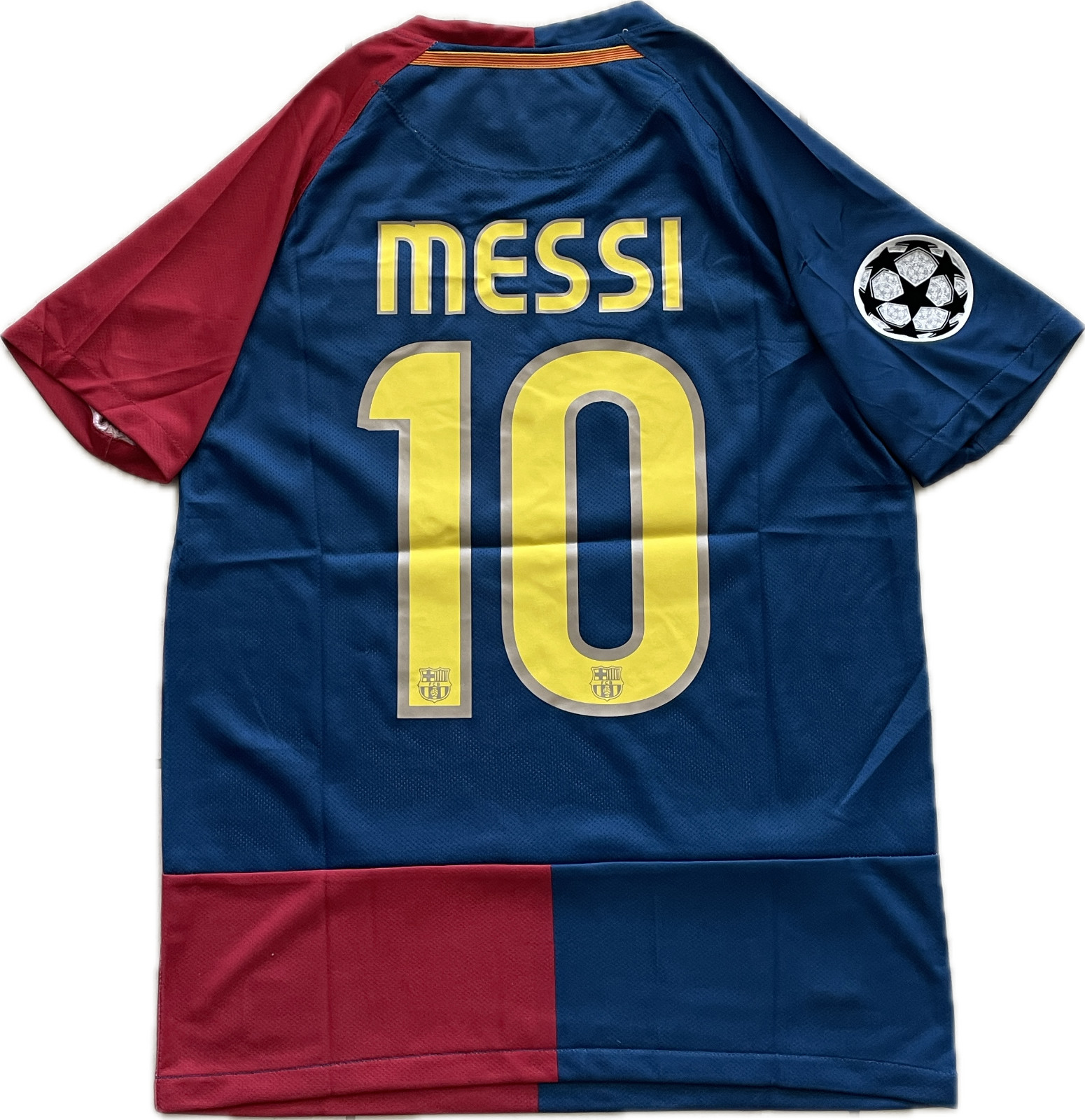 Messi 10 FC Barcelona 2009 Final Roma Champions League Football Soccer Jersey