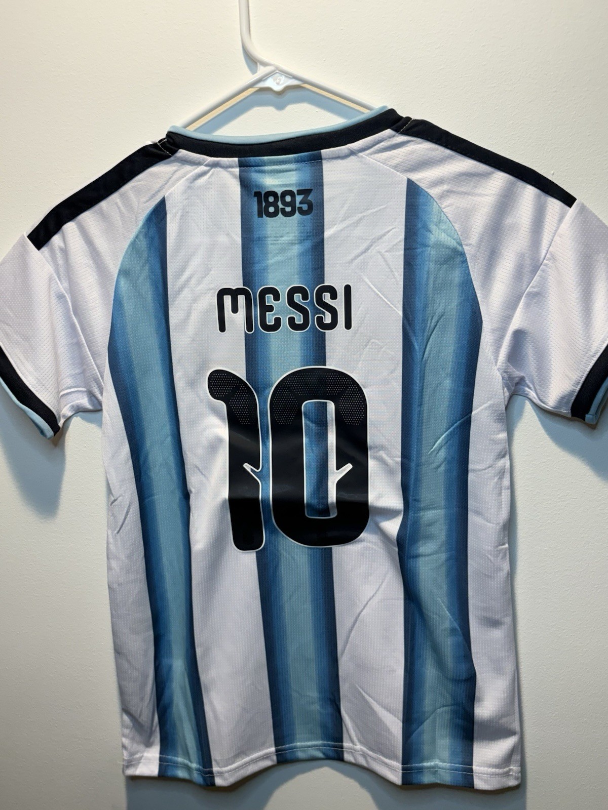New! Lionel Messi #10 Youth Medium Size 26 Argentina National Team Soccer Outfit