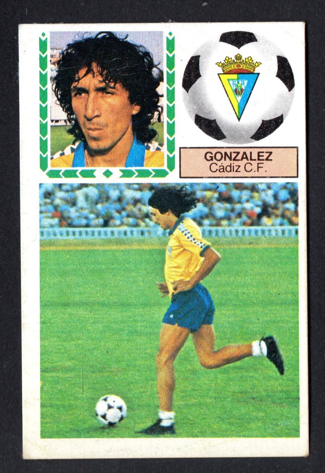 JORGE MAGICO GONZALEZ – CADIZ CF 1983-84 CARD ESTE PANINI LIGA 83/84 RECOVERED