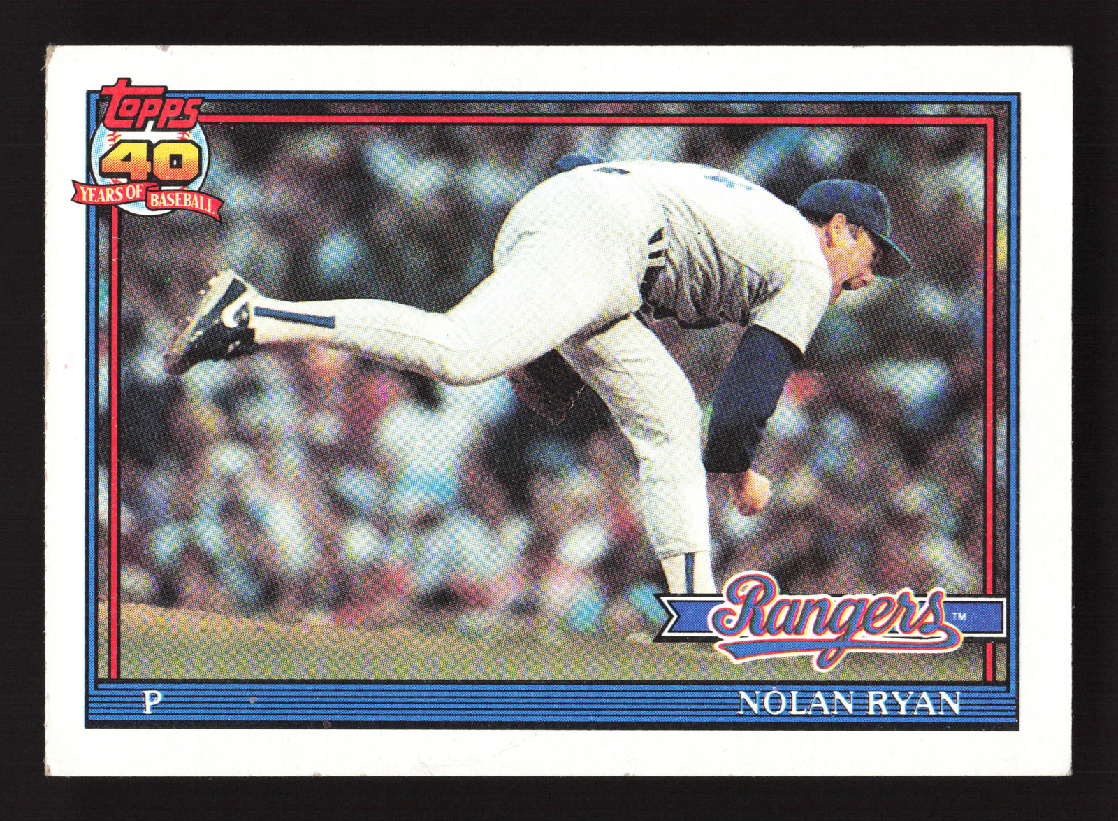 1991 Topps #1 Nolan Ryan – Texas Rangers