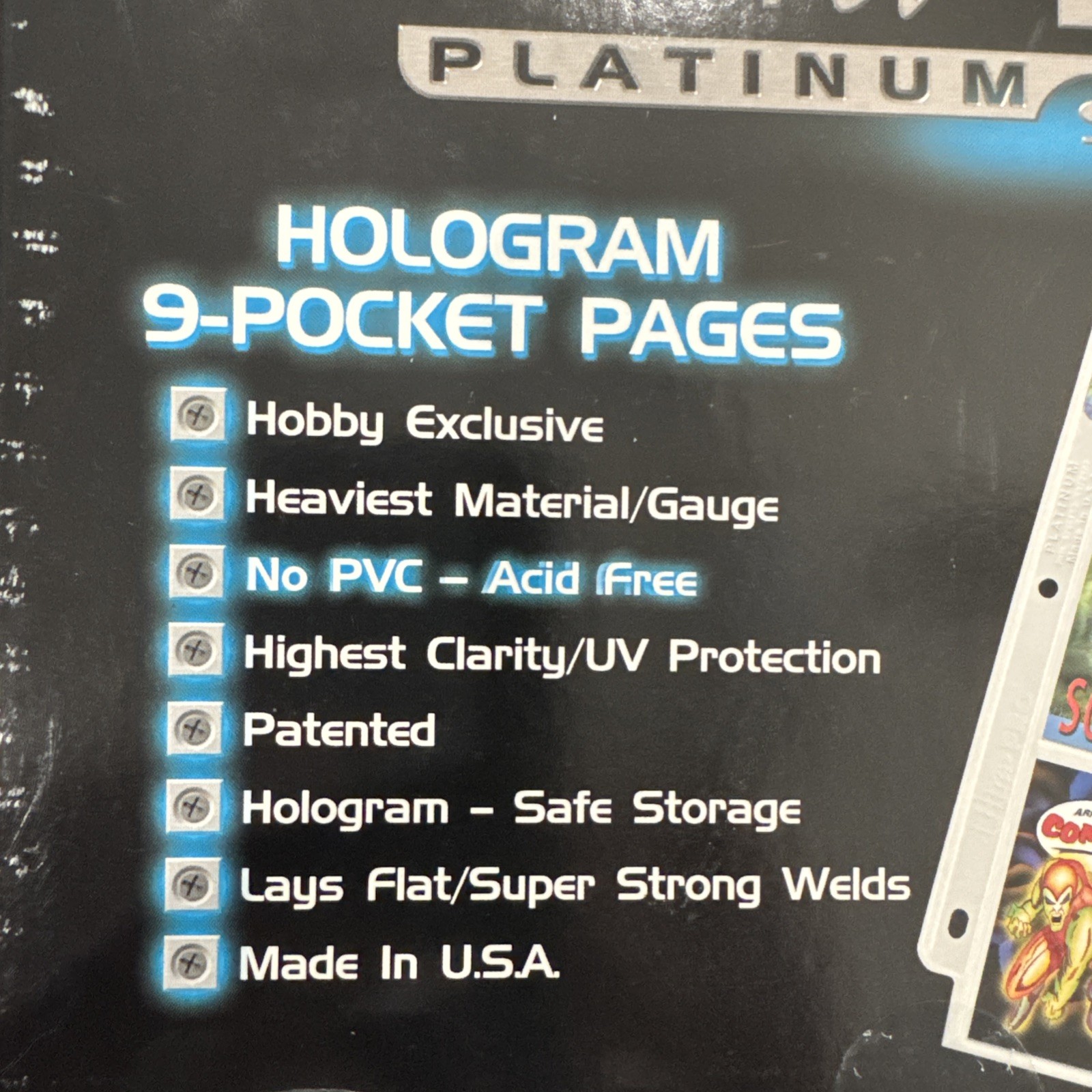 Ultra Pro UP209D-1 9 Pocket Trading Card Pages – 100 Pages