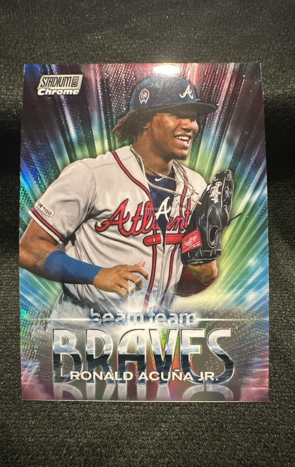 Ronald Acuna Jr 2020 Topps Stadium Club Chrome – Beam Team Insert #BT-5 Braves