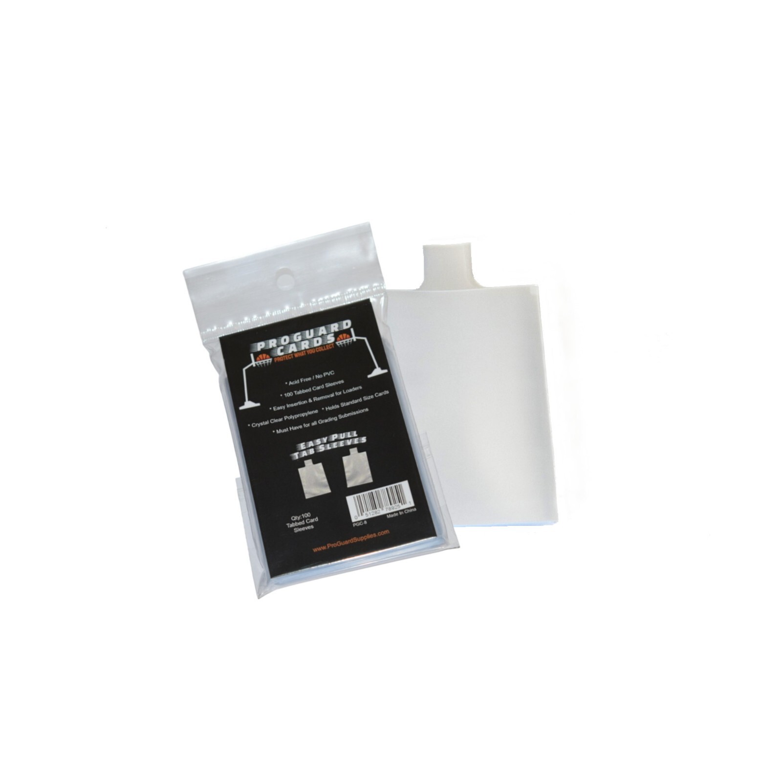 Soft Card Sleeves with Easy Pull Tab 200, 300, 400, 500 & 1000 Options