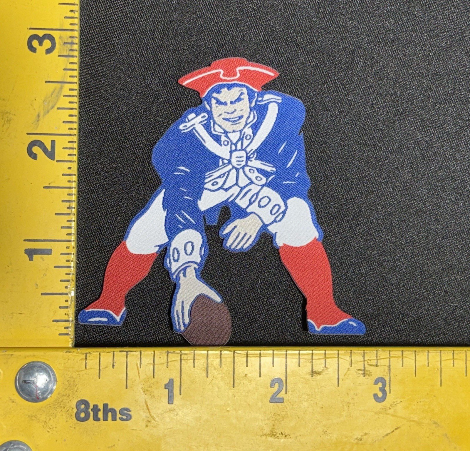 BOSTON NEW ENGLAND PATRIOTS AFL RETRO THROWBACK LOGO IRON-ON 3×3 In WOVEN PATCH