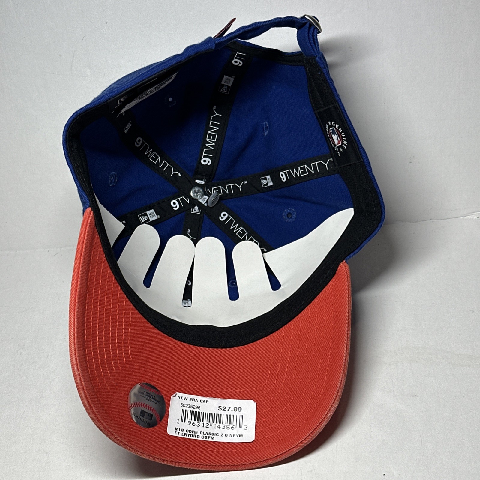 New York Mets New Era Two-Tone 9TWENTY Royal/Orange Hat Adjustable NWT