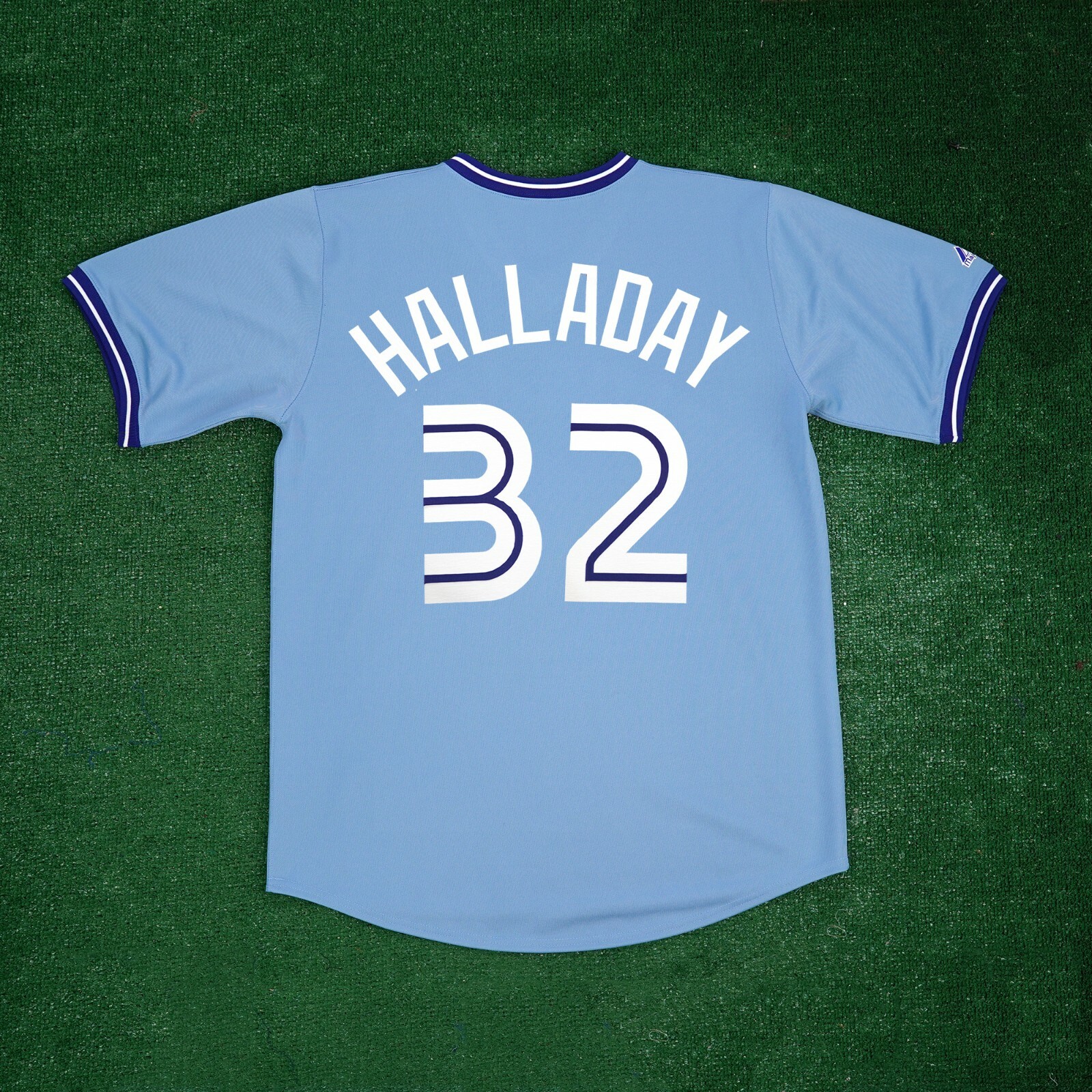 Roy Halladay Toronto Blue Jays Blue Cooperstown Throwback Men’s Jersey