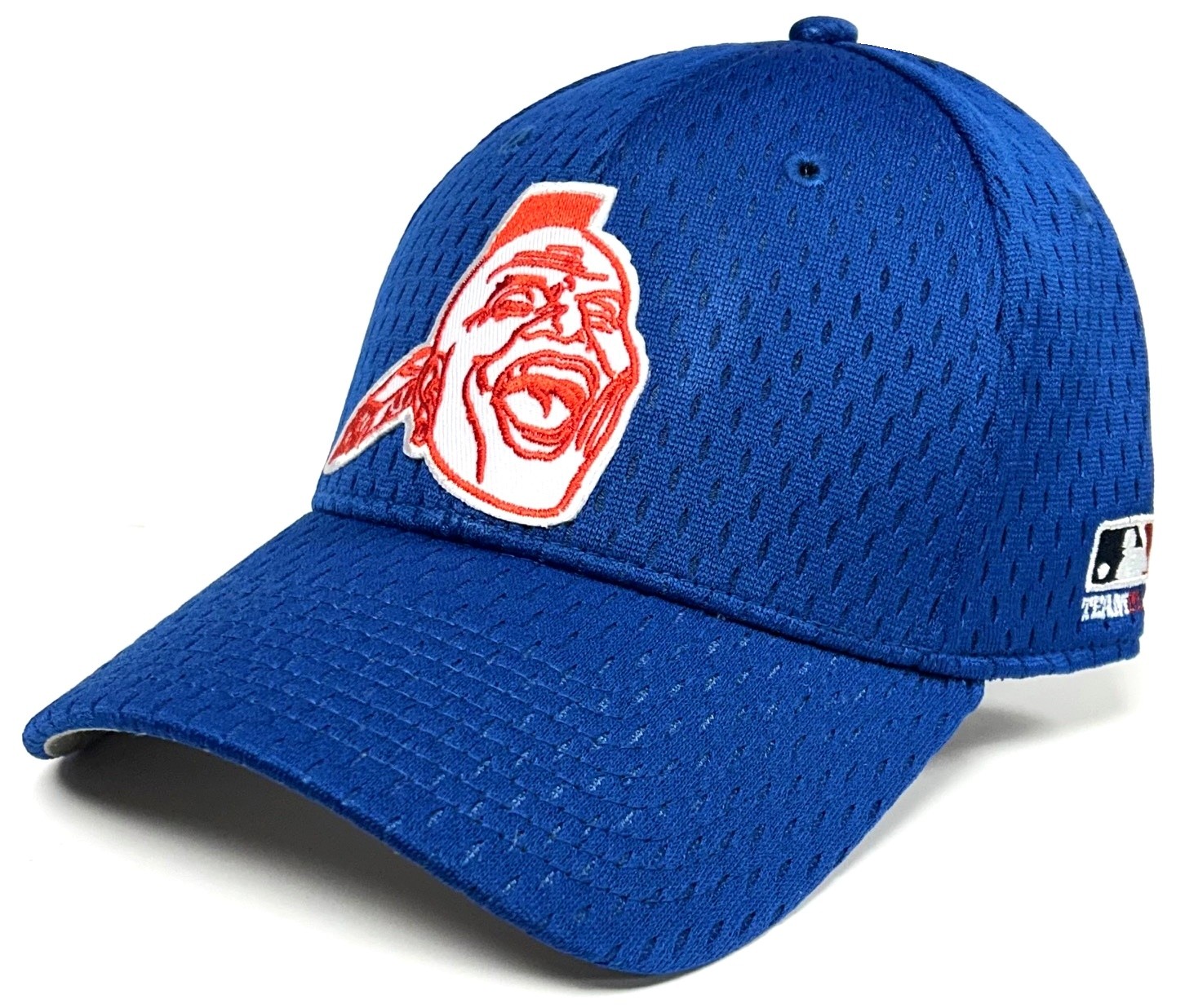 Atlanta Braves MLB OC Sports 1972 Vintage Blue Hat Cap Flex Stretch Fit S/M