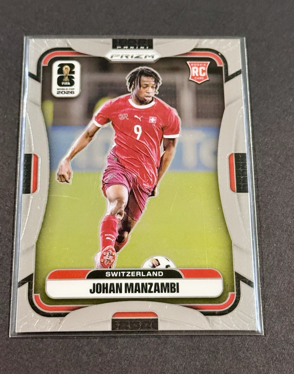 Panini 2026 Prizm FIFA World Cup Johan Manzambi RC Rookie Card #419 Switzerland