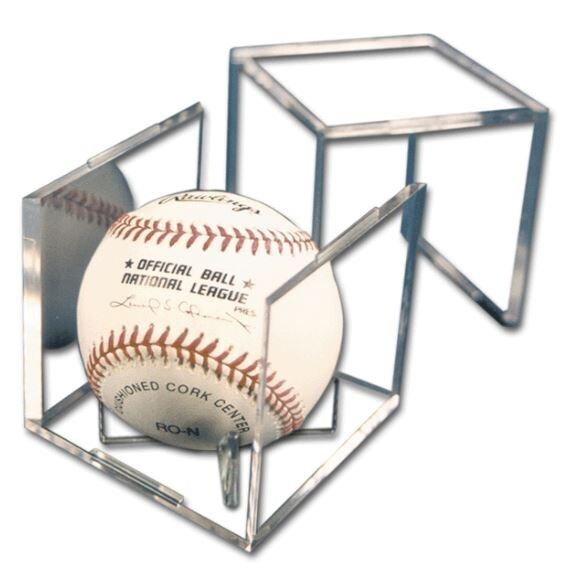 (3 Count) Pro-Mold Ball Cube IV Square Baseball Holder Display Case UV Protected