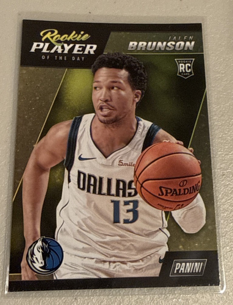 2018-19 Panini Rookie Player of the Day Jalen Brunson NBA FINALS MVP KNICKS RC