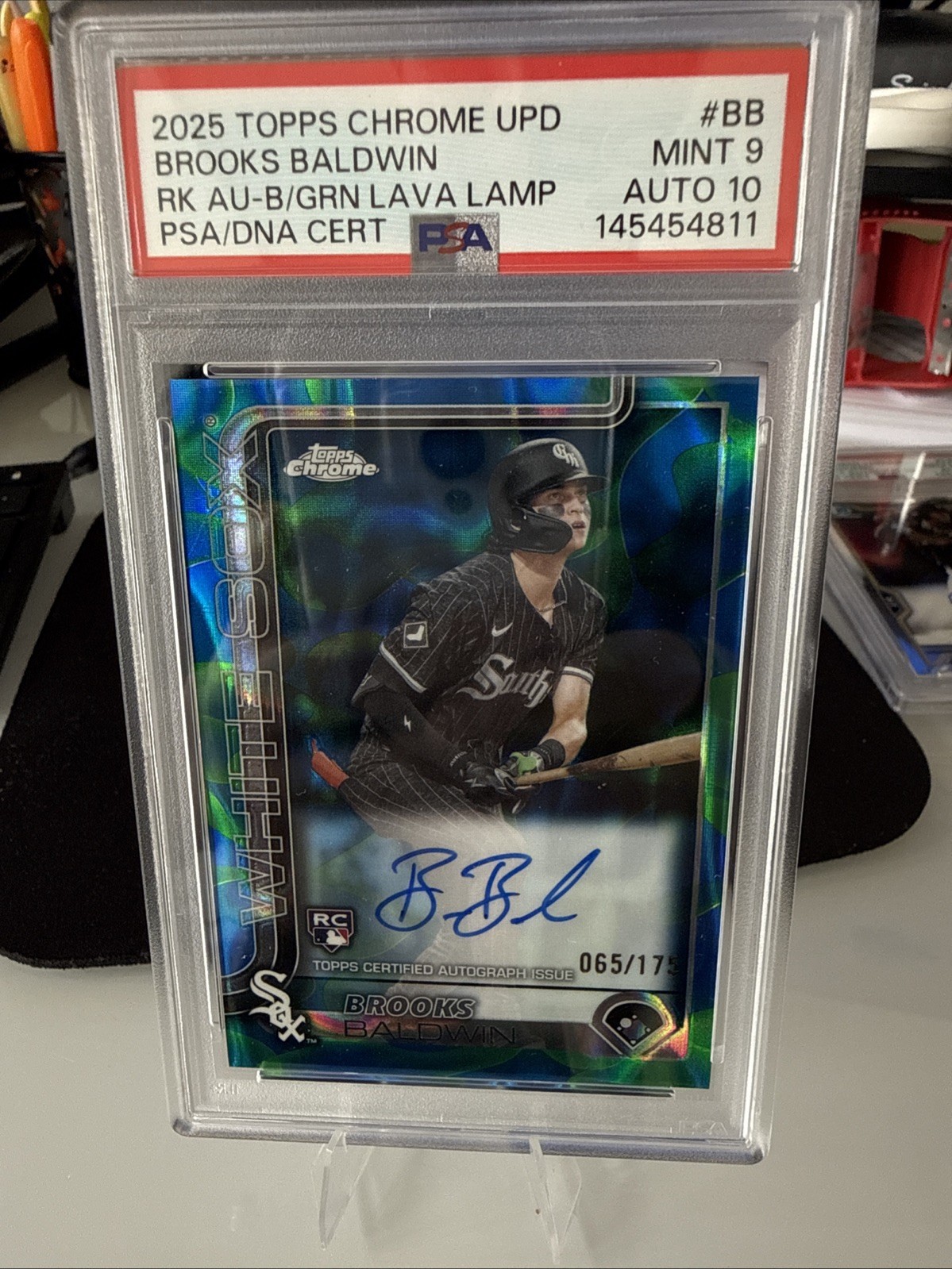 2025 Chrome Update Series -Auto Brooks Baldwin B & G Lava Lamp Ref /175 (AU, RC)