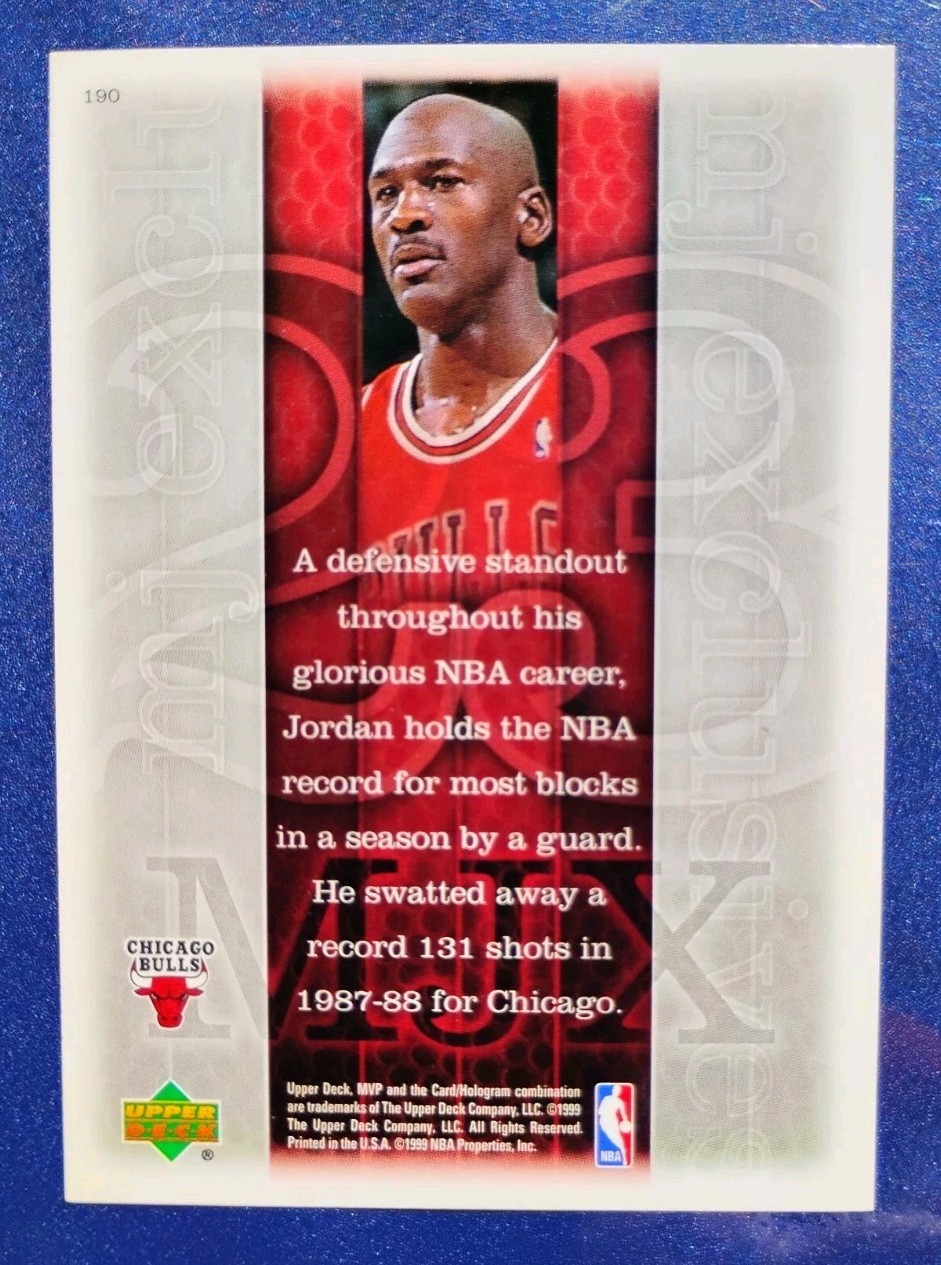 1999-00 Upper Deck MVP Michael Jordan MJ EXCLUSIVES Complete Set of 30 179-208.