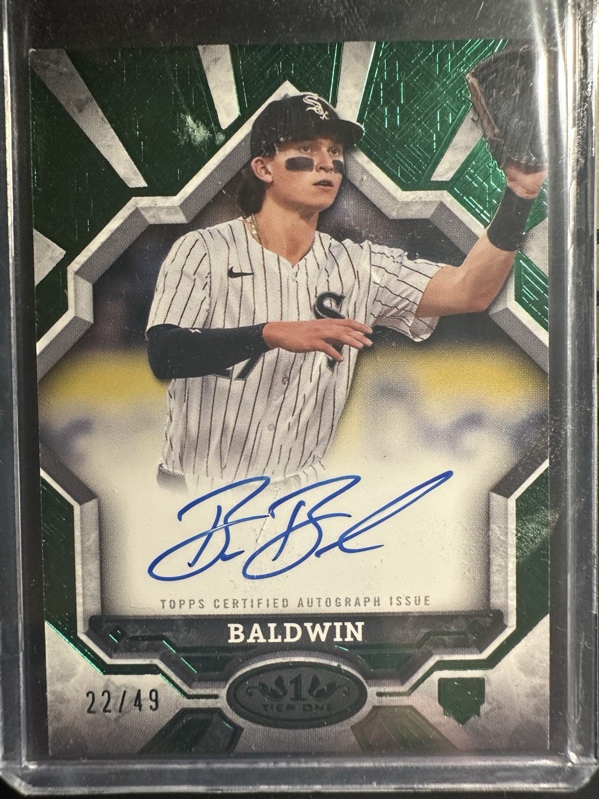 2025 Topps Tier 1- Breakout Auto Brooks Baldwin #BOA-BB Green Foil /49 (AU, RC)