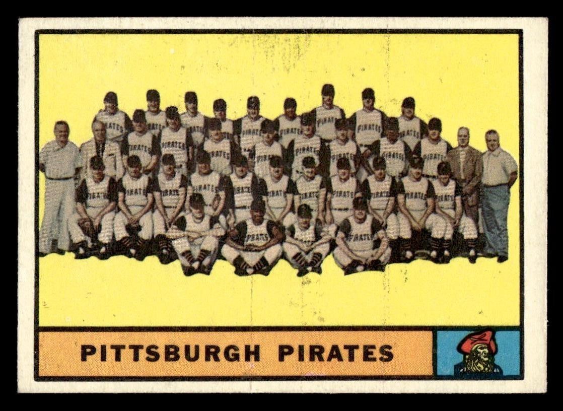 1961 Topps Baseball #554 Pittsburgh Pirates Team EX *g1