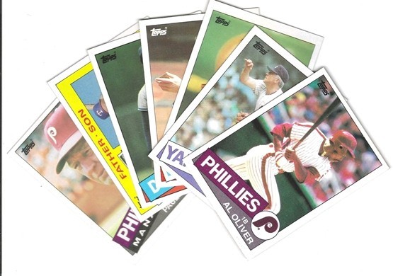 1985 TOPPS BASEBALL CARD SINGLES (1-264)  30¢ EACH+ $3.00 MINIMUM*