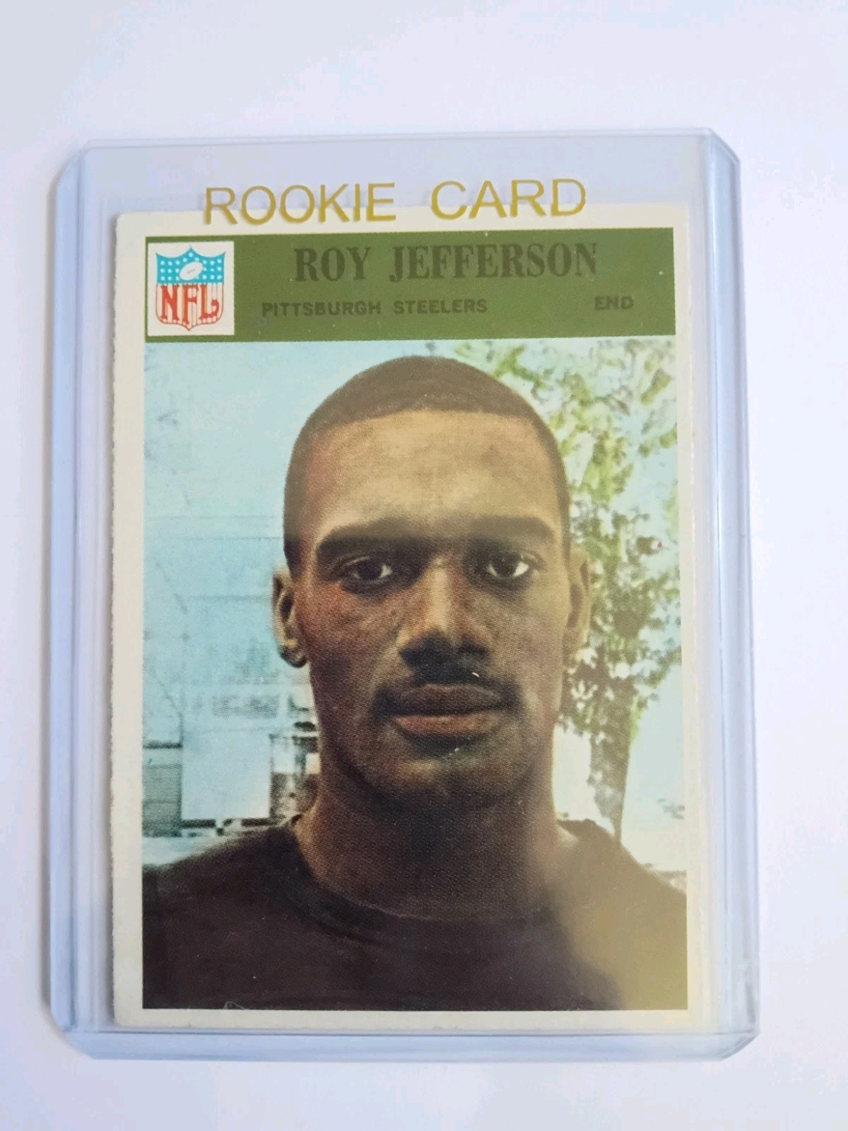 1966 Philadelphia Roy Jefferson Rookie #150 football card Pittsburgh Steelers