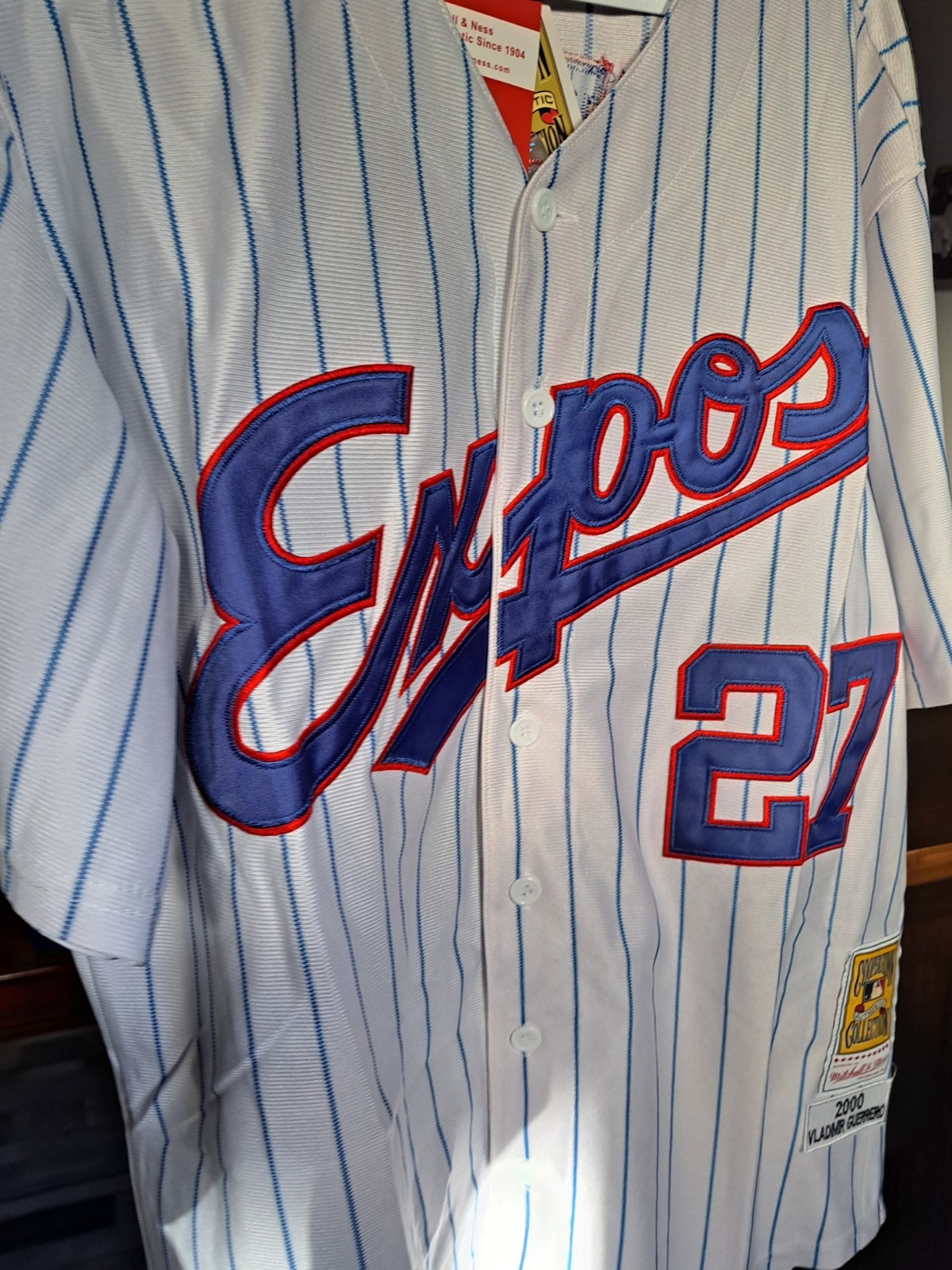 Vladimir Guerrero Montreal Expos Cooperstown Collection Jersey – Size Large, New