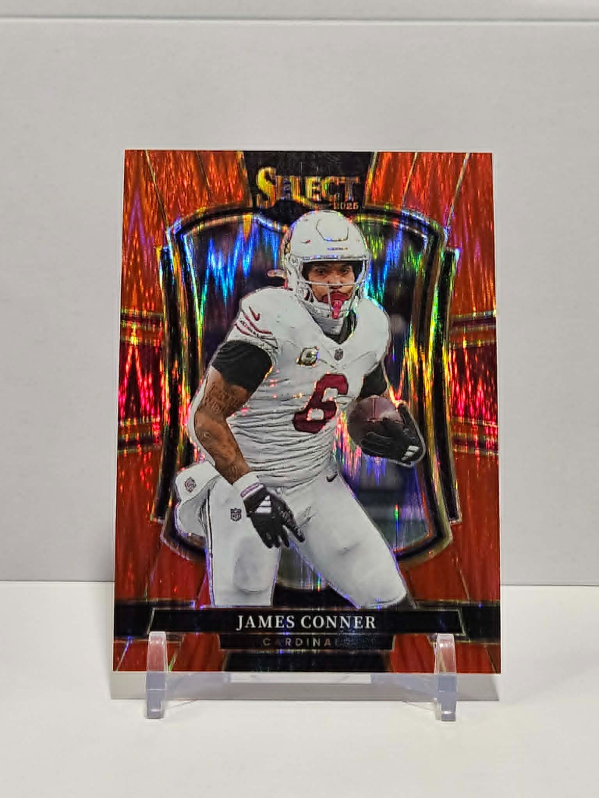 2025 Panini Select James Conner Red Prizm Premier Level /249 Cardinals SSP