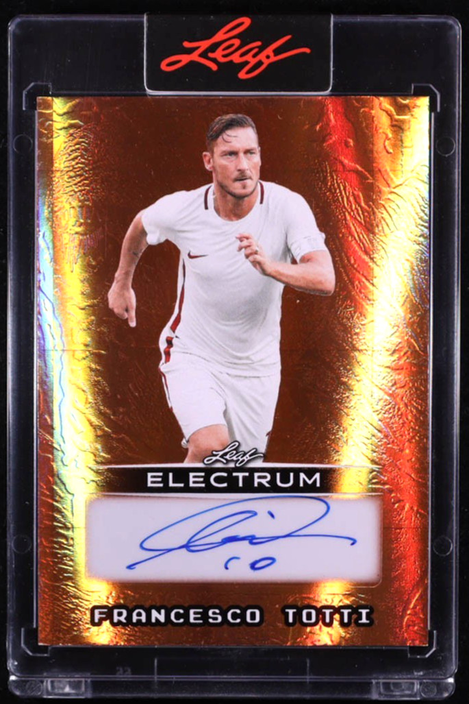 2025 Leaf Electrum Francesco Totti Gold Auto BA-FT3 1/12 Italy Roma