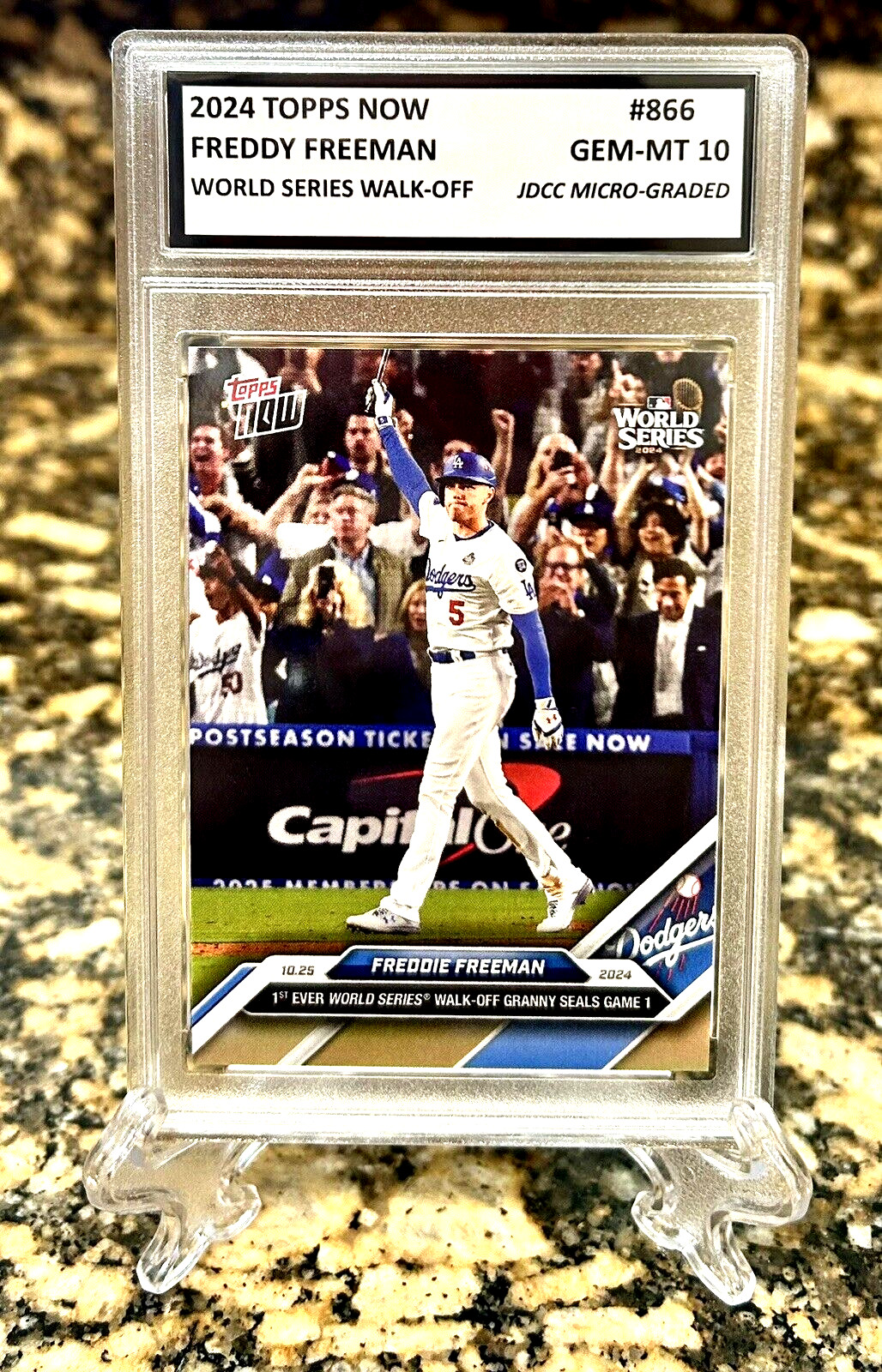 2 OHTANI & FREEMAN 2024 TOPPS NOW Walk-Off Slam GRADED GEM-MT 10 #722 & #866 Lot