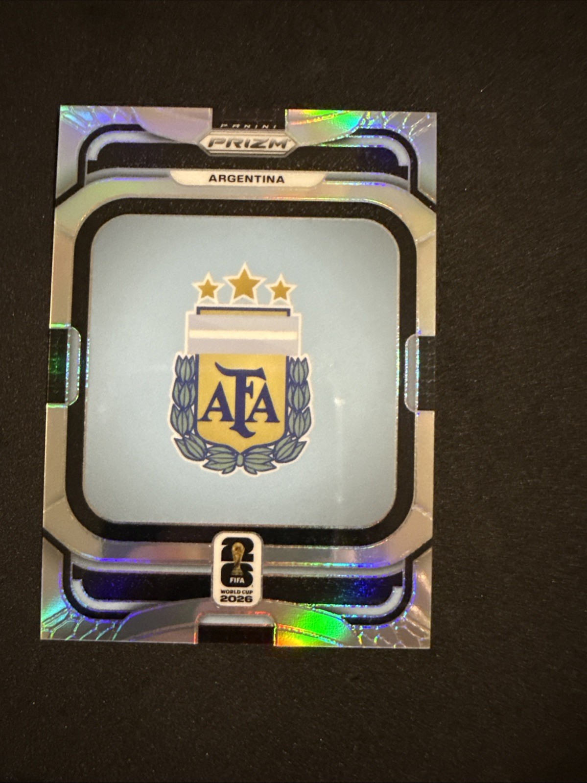 2026 Panini Prizm FIFA World Cup Argentina Sliver Badge N0.3