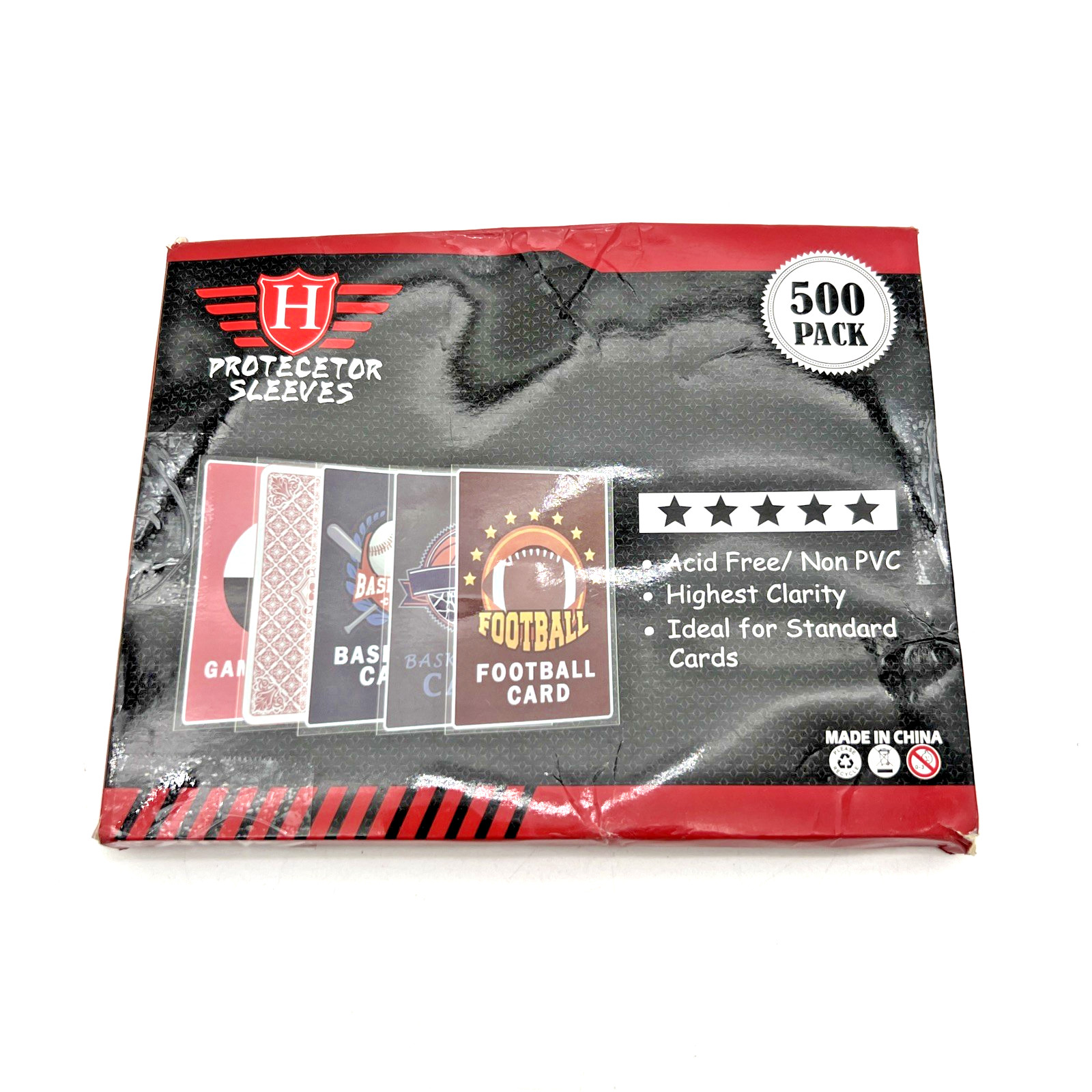 ●500 Pcs Protector Sleeves For Collector’s Cards, Sports, Play, Games