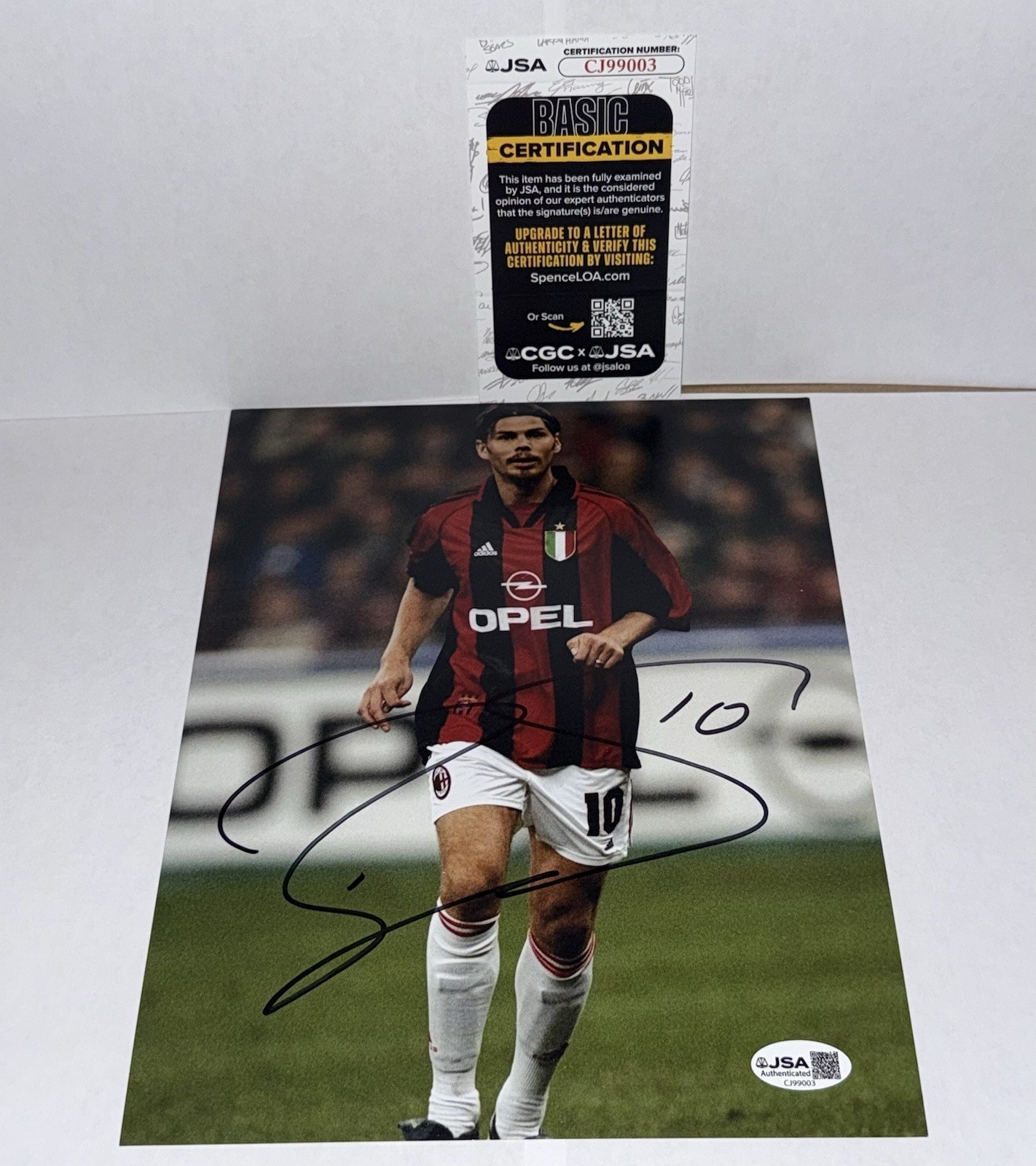 ZVONIMIR BOBAN SIGNED AUTOGRAPHED 8×10 PHOTO AC MILAN RARE COA JSA MENS SOCCER