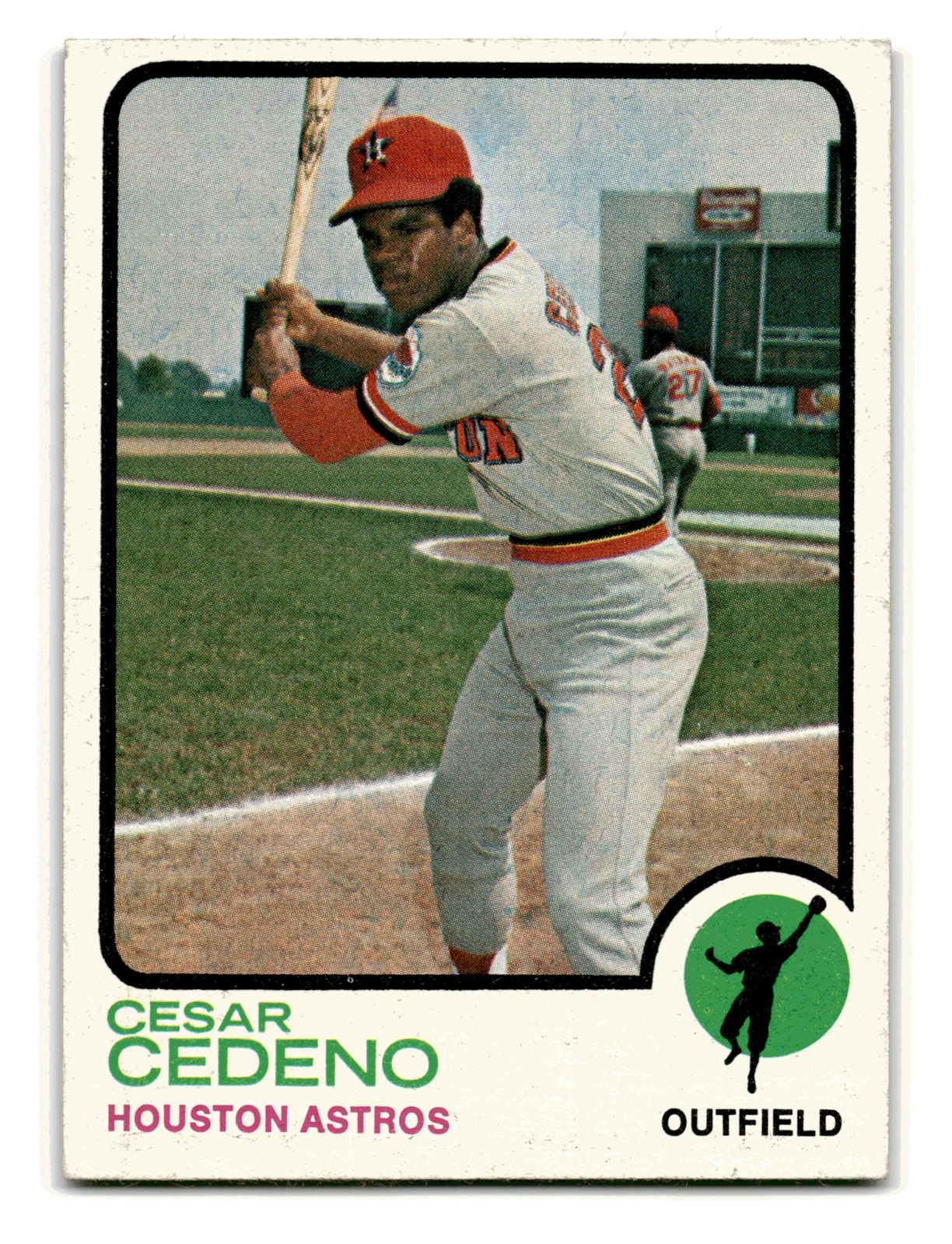 Cesar Cedeno 1973 Topps #290 Houston Astros Vintage VG-EX