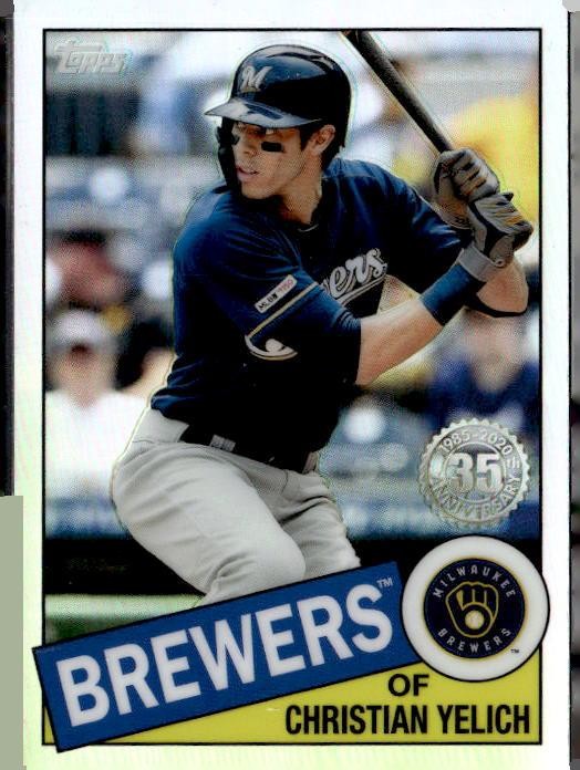 2020 Topps Chrome #85TC-15 Christian Yelich 1985 Topps Baseball