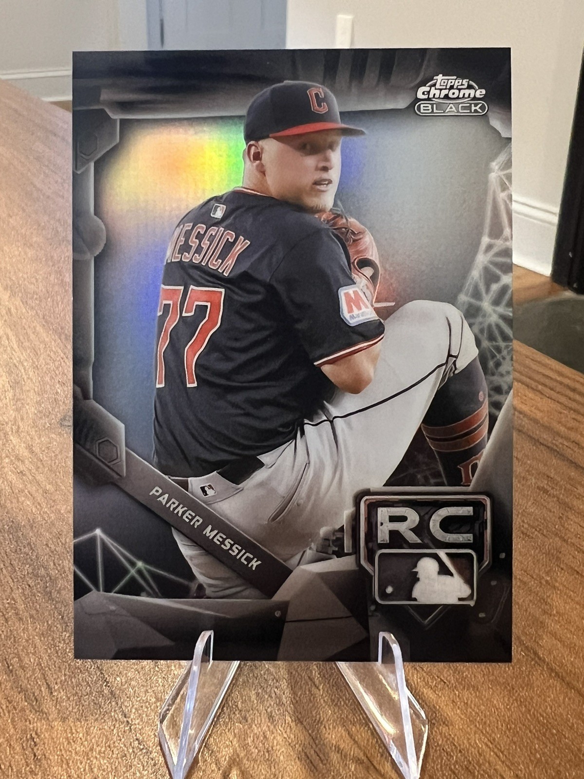 2026 Topps Chrome Black Parker Messick Rookie Variation #52 Guardians RC