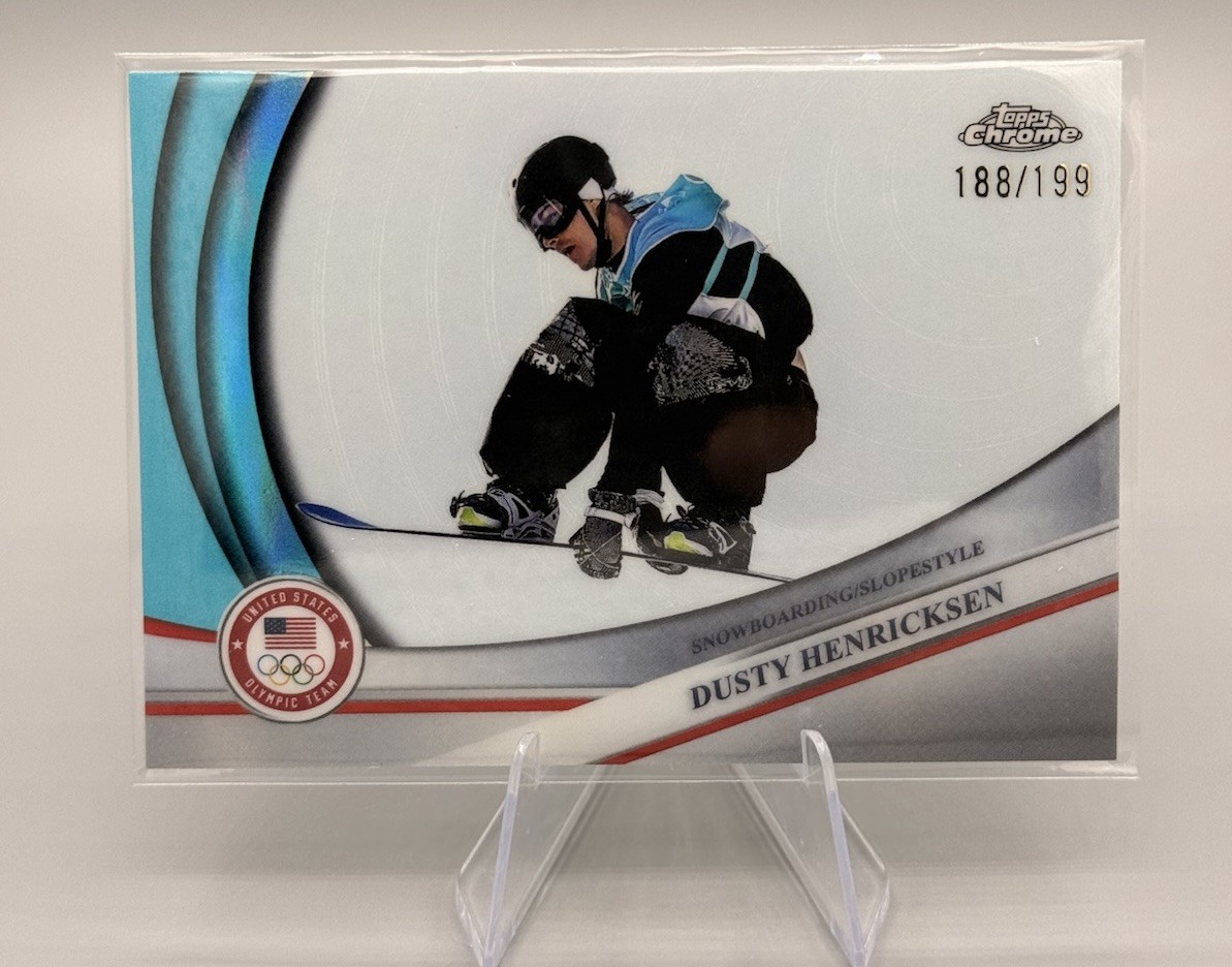 2026 Topps Chrome Winter Olympics Aqua Dusty Henricksen /199 #1