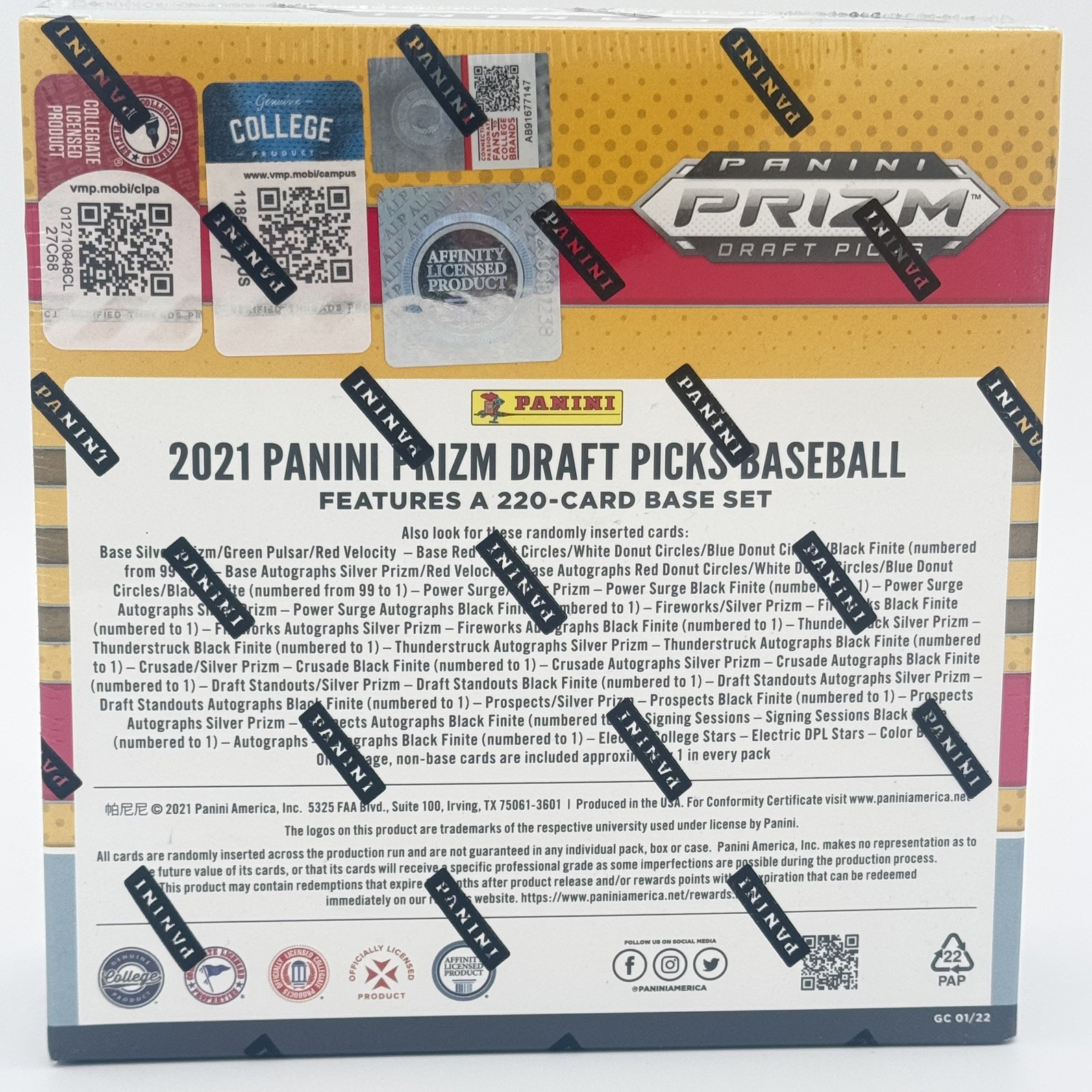 2021 PANINI PRIZM DRAFT PICKS BASEBALL Factory Sealed MEGA Box ⚾️