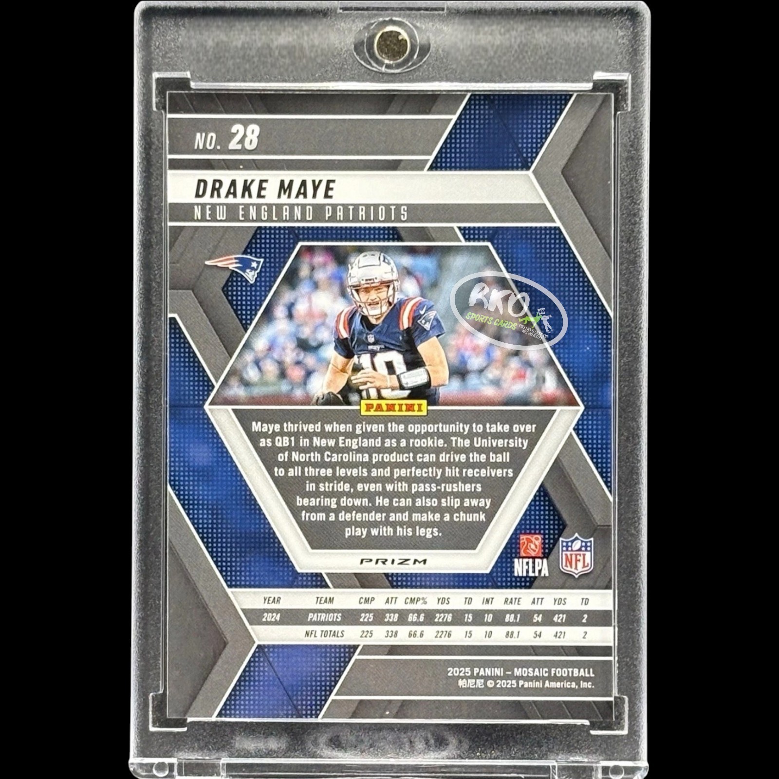 Drake Maye RARE GOLD REFRACTOR MOSAIC INVESTMENT CARD SP PATRIOTS MVP MINT