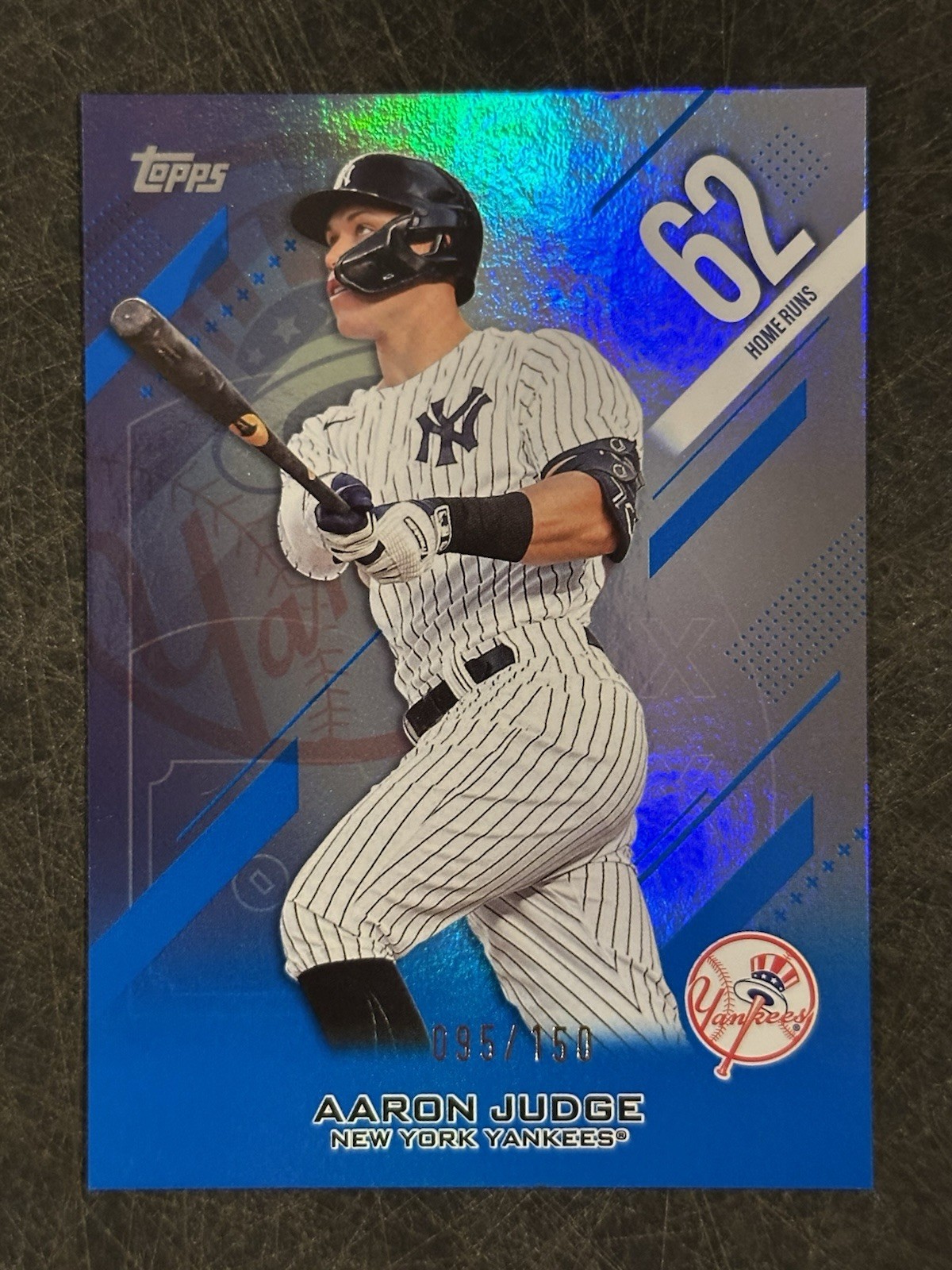 2026 Topps Series 2 Aaron Judge Blue Holo Foil Crooked Numbers /150 #CN-1