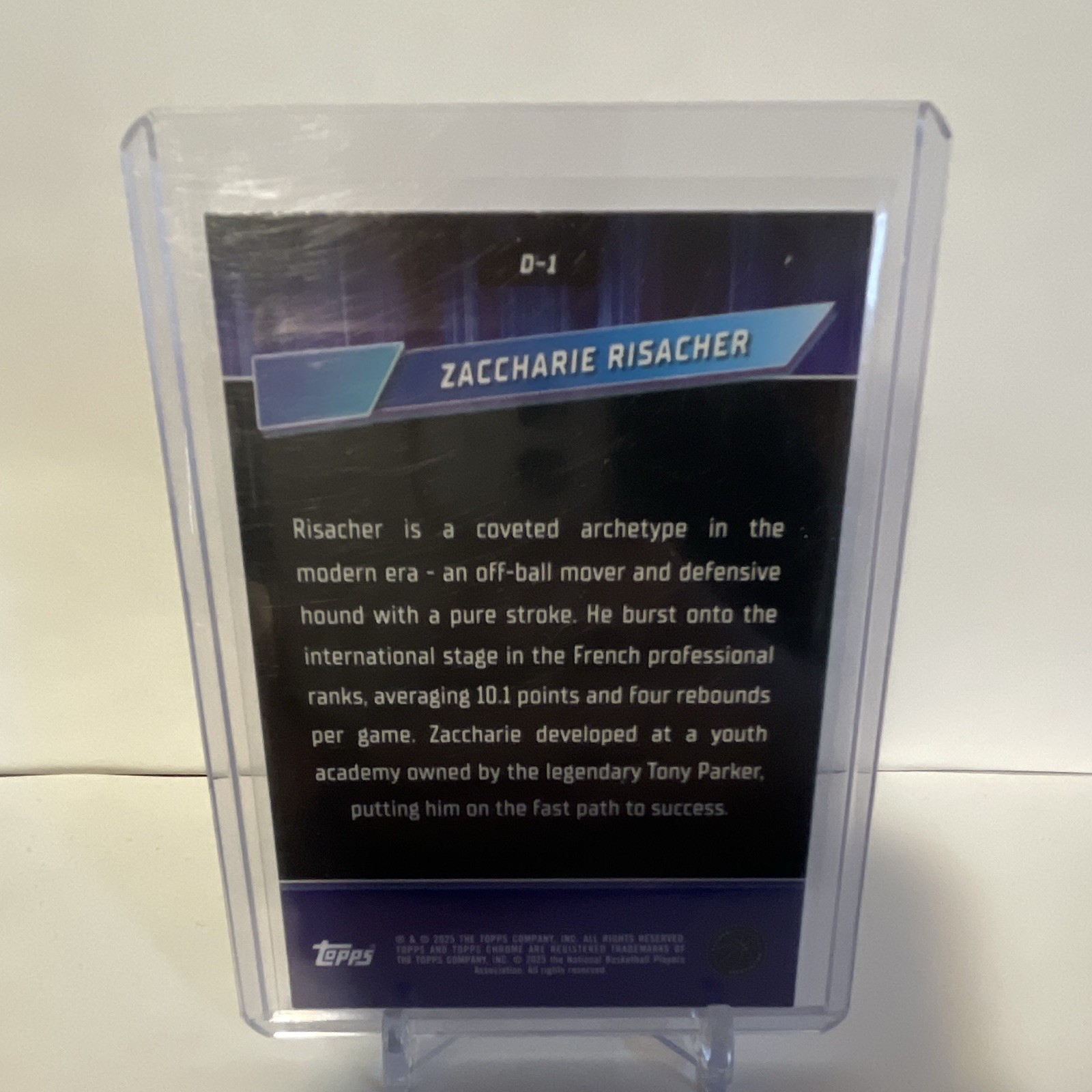 Topps 2024-25 Chrome Zaccharie Risacher Rookie Destiny Green Refractor /99