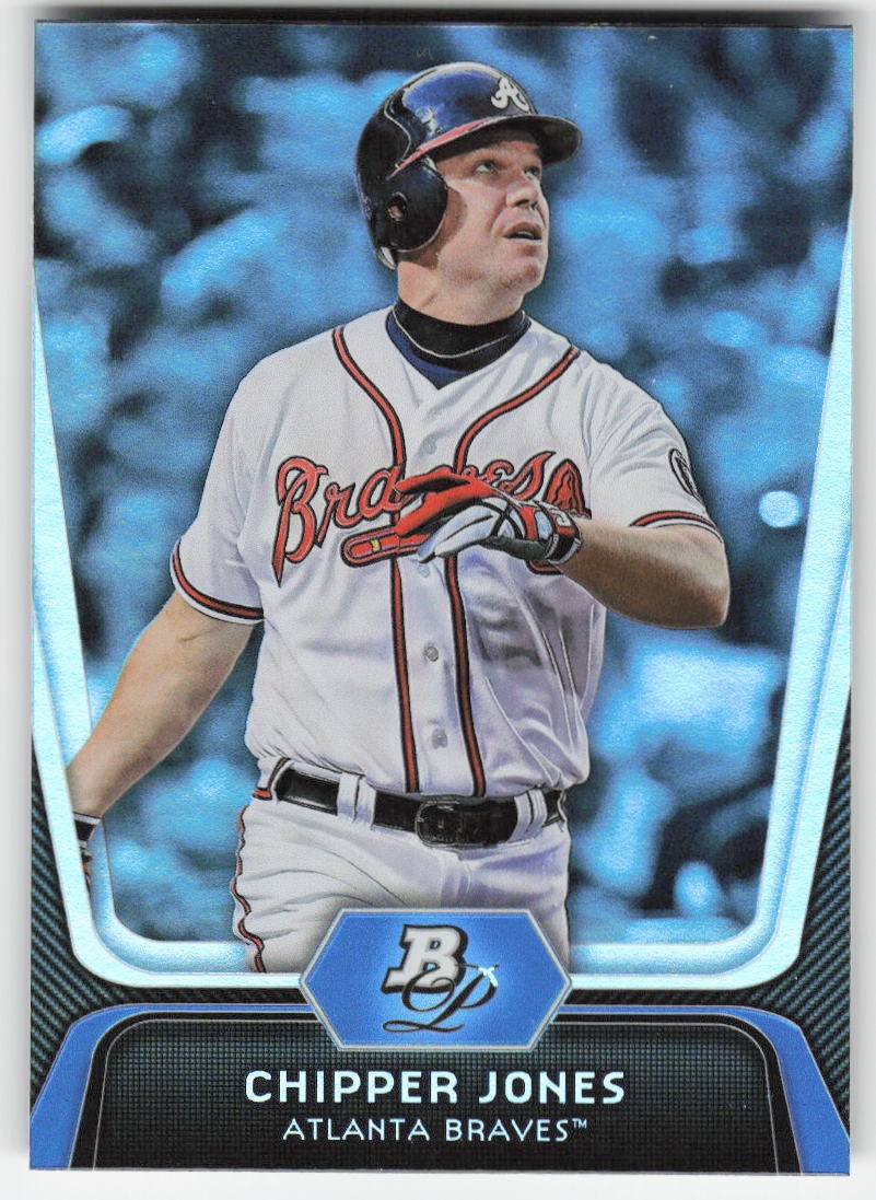 2012 Bowman Platinum Chipper Jones #24 Atlanta Braves