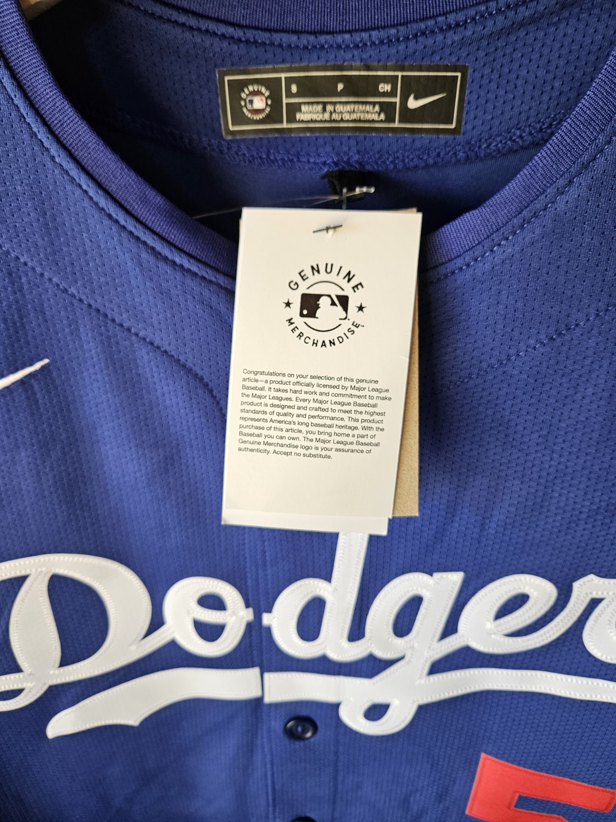 Nike Los Angeles Dodgers Freddie Freeman #5 Alternate Blue Jersey Small $200