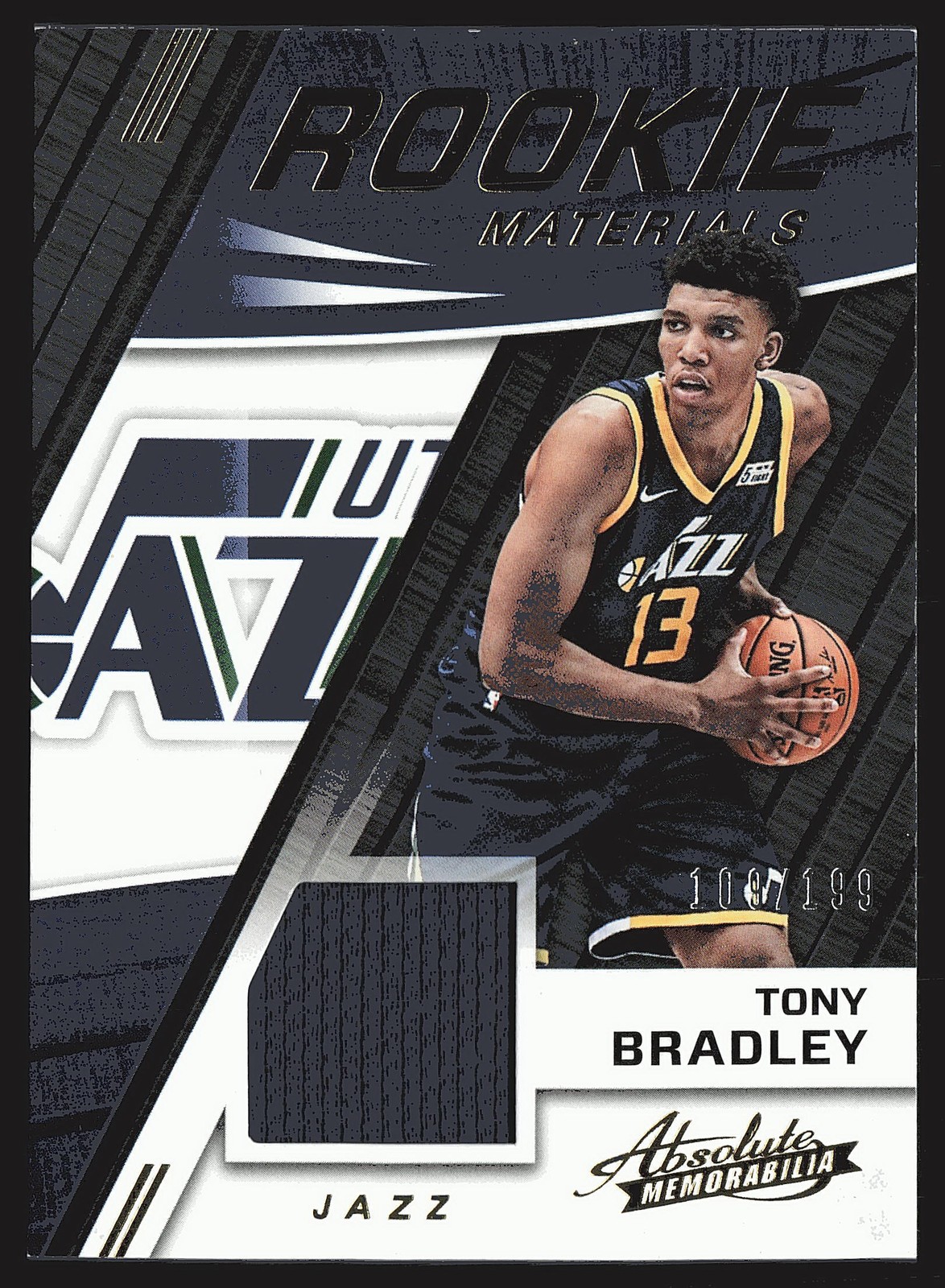 2017-18 Panini Absolute #RM-TBD Tony Bradley Rookie Materials #/199 SN,MEM