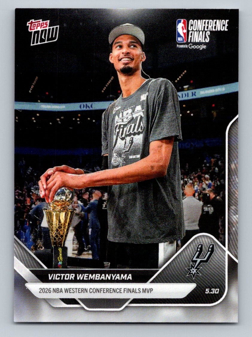 2025-26 Topps Now Victor Wembanyama Western Conference Finals NBA MVP #324