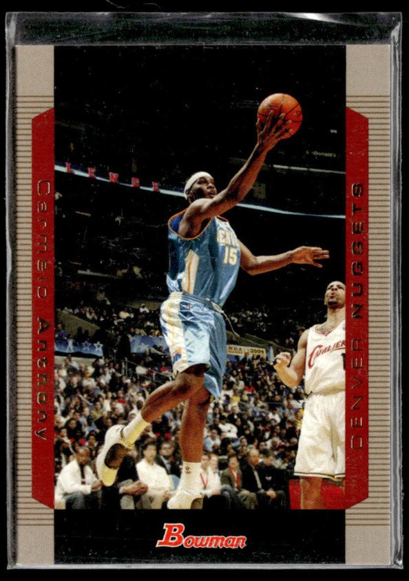 2004-05 Bowman #15 Carmelo Anthony Gold