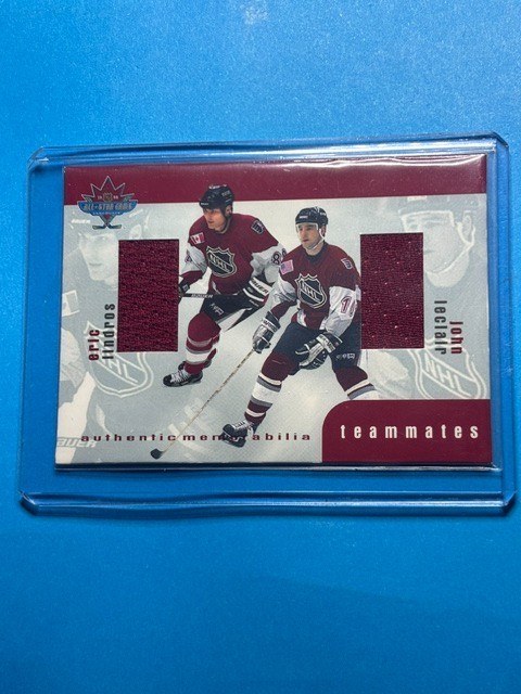 2000 In the Game Used BAP All Star Teammates TM-18 John Leclair Eric Lindros