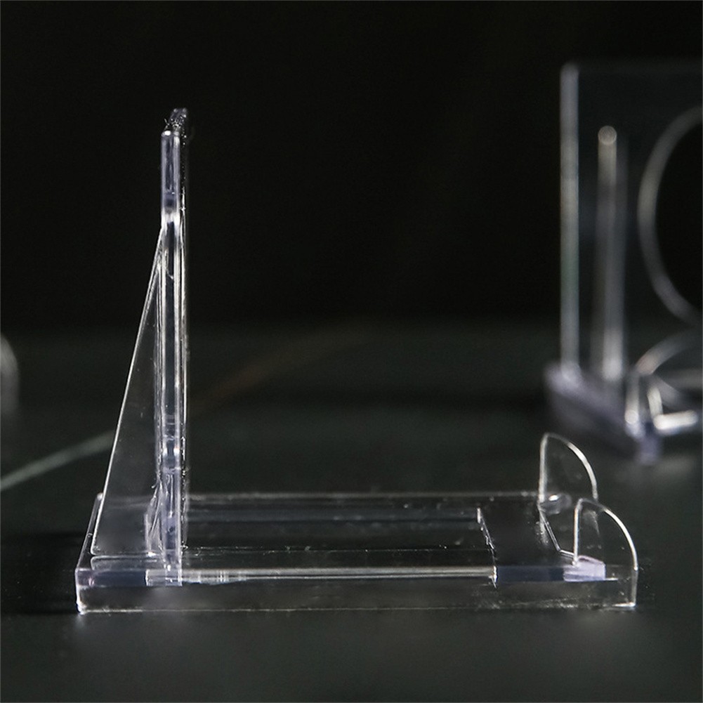 20Pcs Mini Clear Adjustable Acrylic Easel Display Stand Holder For Trading Card
