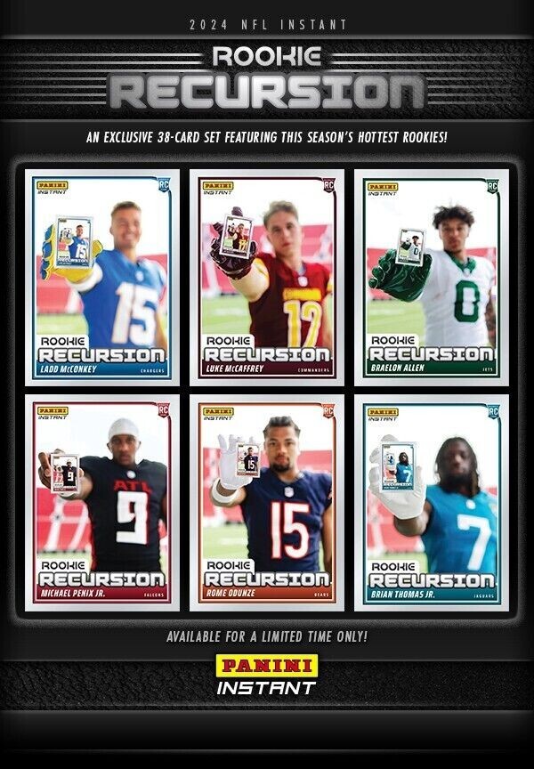 2024 Panini Instant Football – NFL ROOKIE RECURSION 1/501 SP – Pick A Player RC
