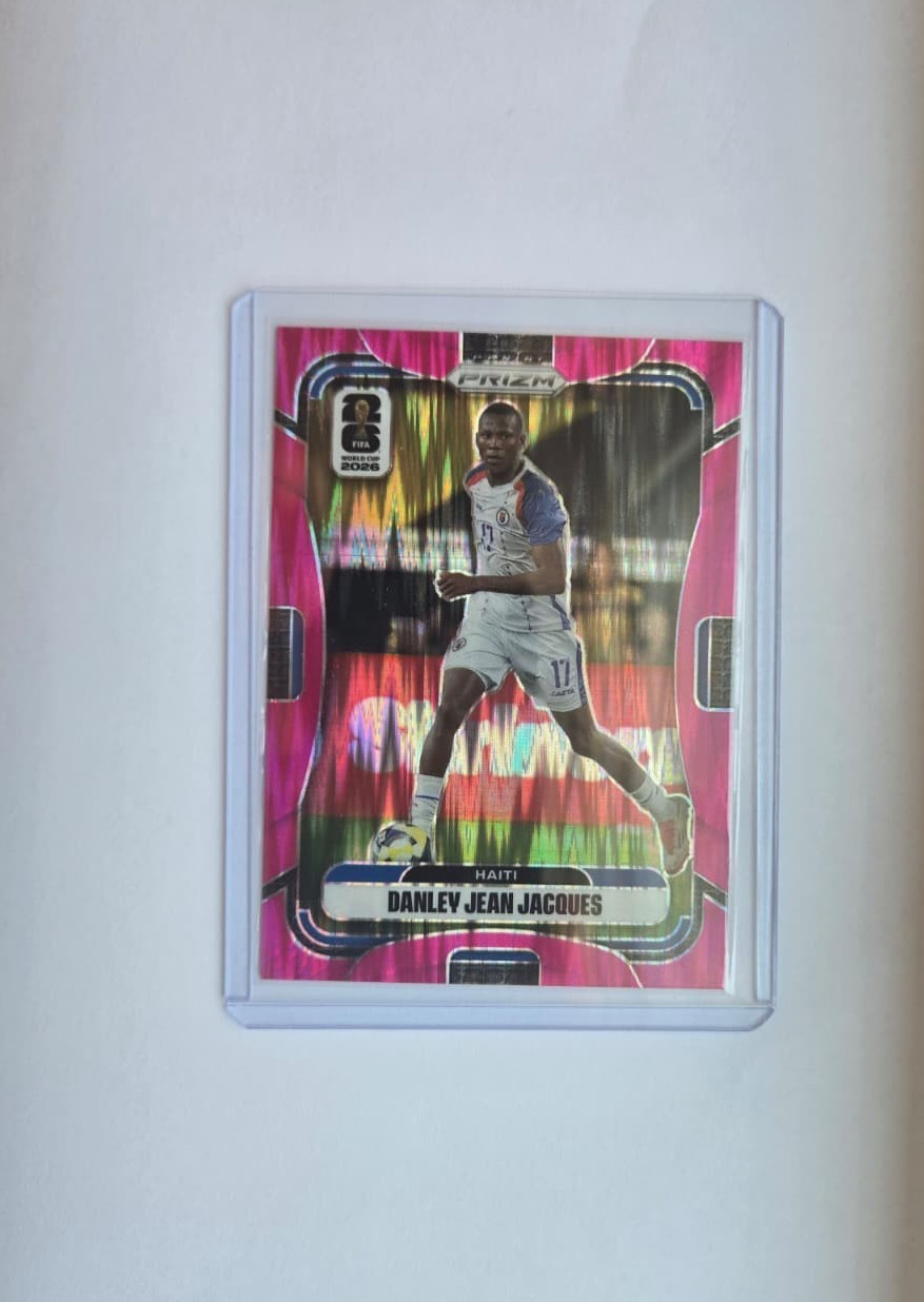2026 PANINI PRIZM FIFA WORLD CUP DANLEY JEAN JACQUES FUCHSIA FLASH 82/195 HAITI