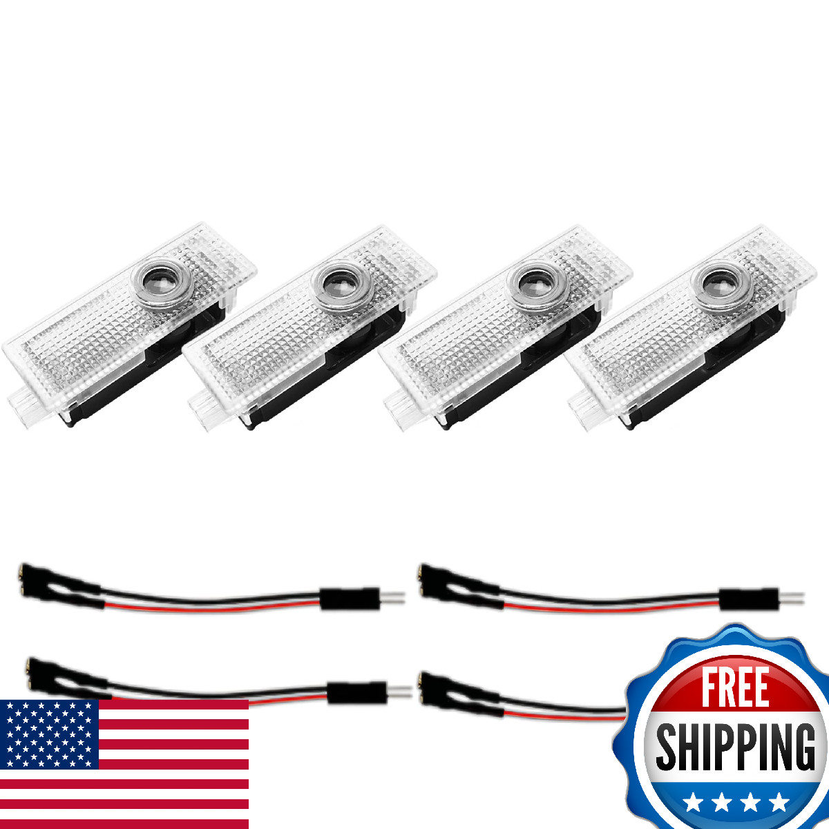 Lzmytsdklo 4pc Car LED Door Projector Welcome Lights X1-X7 M Z GT