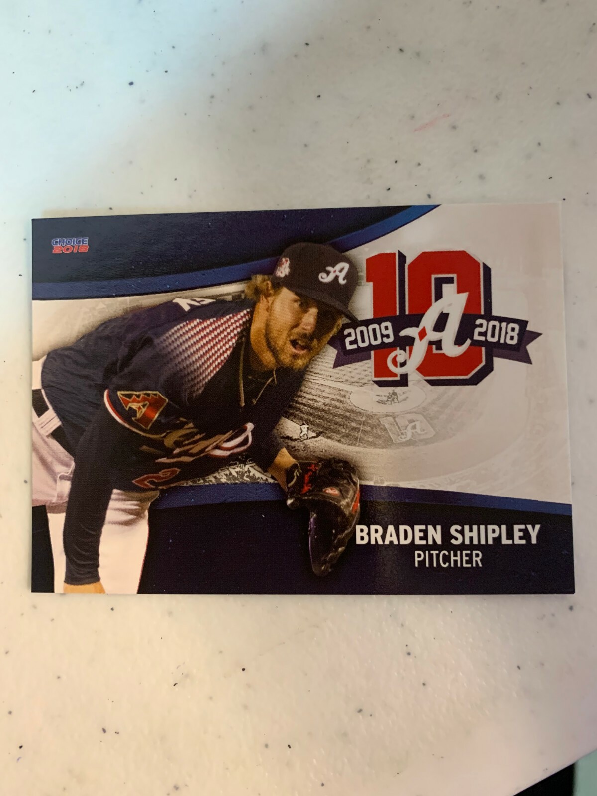 Braden Shipley 2018 Reno Aces Team Card